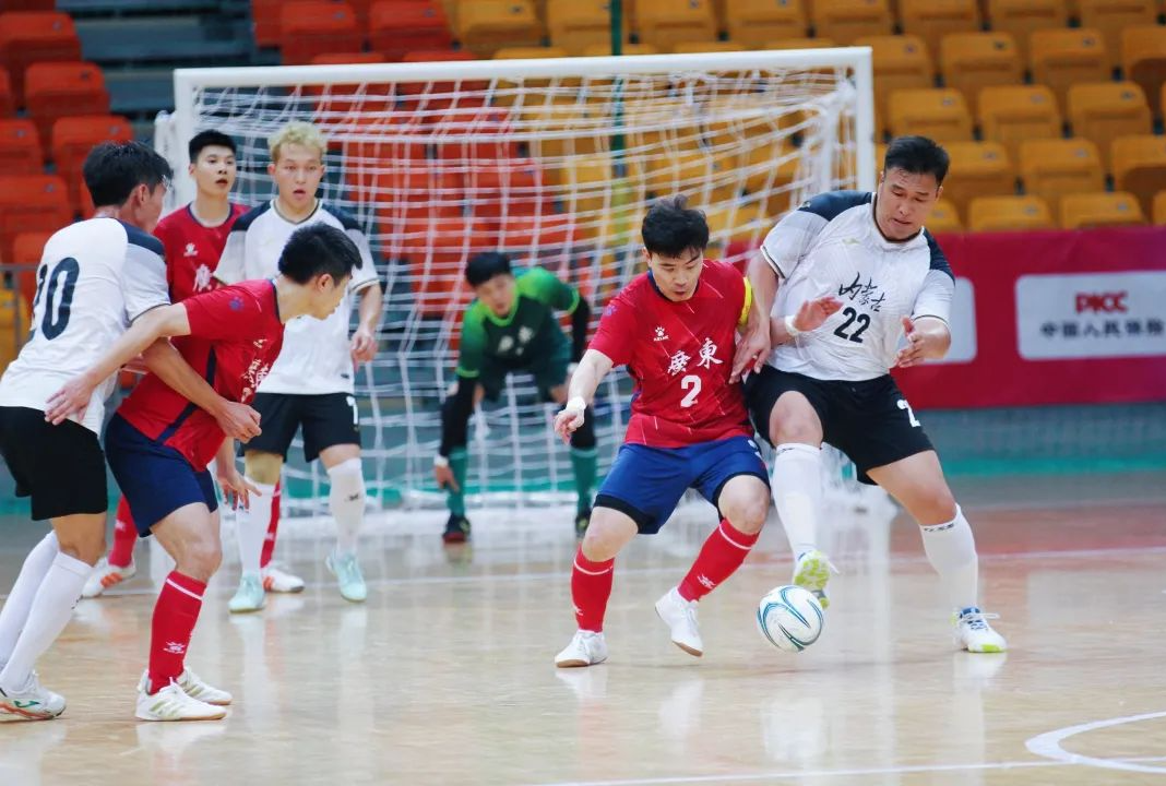 广东队晋级十五运会群众比赛足球项目五人制男子乙组八强